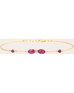 Yi Collection Ruby & 18K Duo Bracelet - Pink
