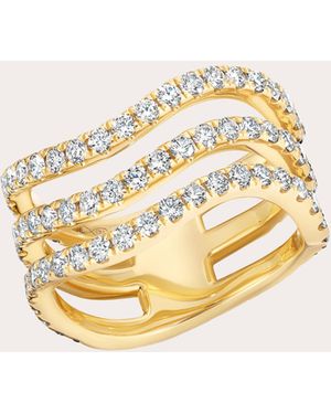 Graziela Gems Diamond & 18K Rio Triple Band Ring - Metallic