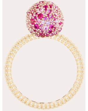 Campbell + Charlotte Sapphire Revel Medium Bobble Ring - Pink
