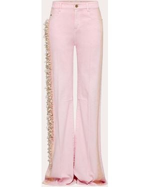 Hellessy Otto Embellished Straight-Leg Jeans - Pink