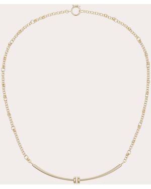 Spinelli Kilcollin Diamond & 18K Gravity Pavé Arc Necklace - Natural