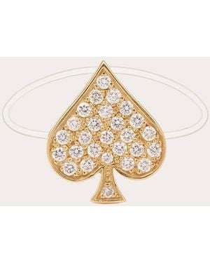 MYSTERYJOY Diamond & 18K Large Justice Ring - White