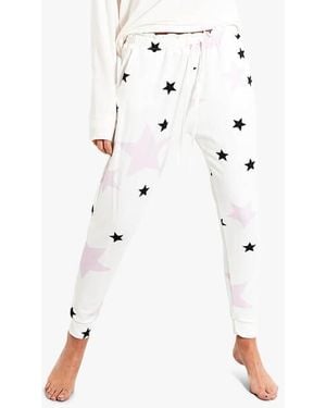 Stripe & Stare Star Lounge Pants Modal/Elastane - White