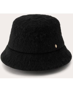 Helen Kaminski Rita Wool Bouclé Bucket Hat - Black