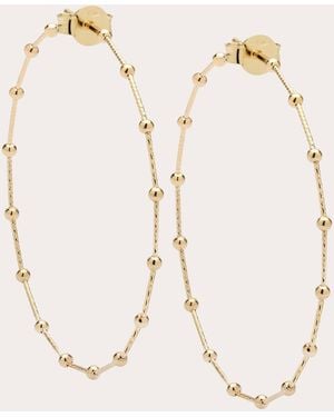 Ritique 18K Planeti Wire Hoop Earrings - Natural