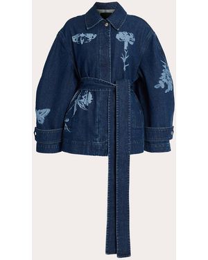 Erdem Oversized Denim Jacket - Blue