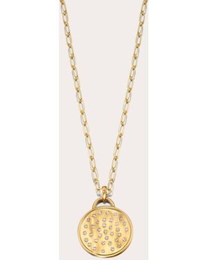 Elizabeth Moore Diamond & 18K Fairy Dust Pendant Necklace - Metallic