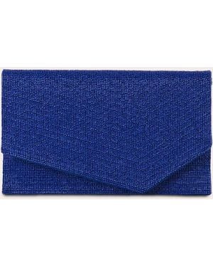 Esterah 1Am Beaded Envelope Clutch Bag - Blue
