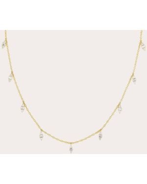 EF Collection Diamond Mia Station Necklace - Natural
