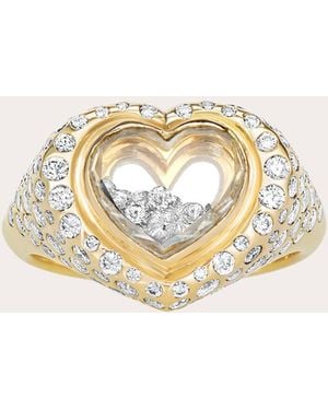 Moritz Glik Diamond Afeto Gala Signet Ring - White