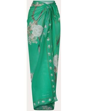 Aguaclara Jade Pareo Scarf - Green