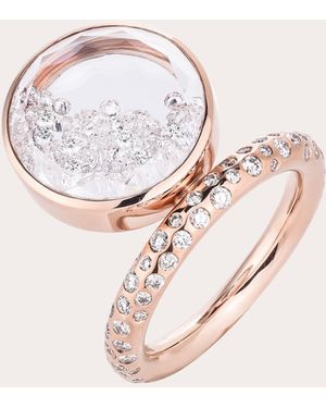 Moritz Glik Diamond & 18K Rose Bambole Shaker Ring 18K - Pink