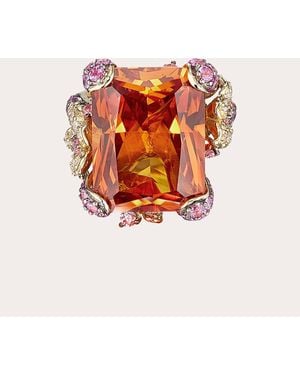 Anabela Chan Cinderella 18K Two-Tone And Rhodium Vermeil Lab-Grown Multi-Stone Ring - White