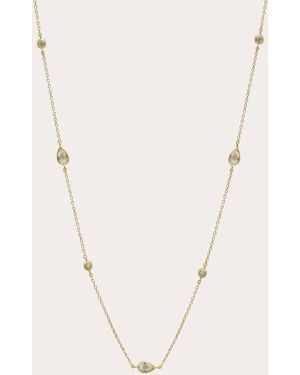 Anzie Topaz Cléo Alice Station Necklace - Natural