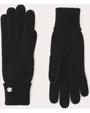 Helen Kaminski Blaire Cashmere Cuffed Gloves - Black