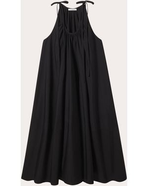 Co. 'Stton Poplin Gathered Midi Dress - Black