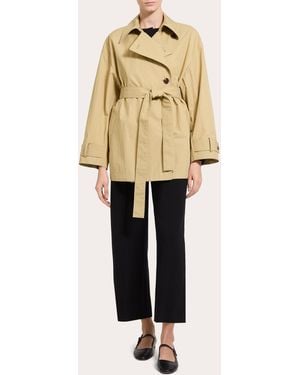 Theory Double-Breasted Trench Jacket - Natural