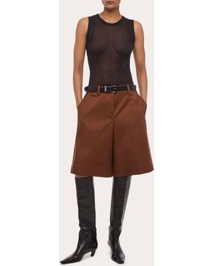 Helmut Lang Chino Twill Utility Shorts - Brown