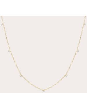 EF Collection Diamond 7-Prong Station Necklace - Natural