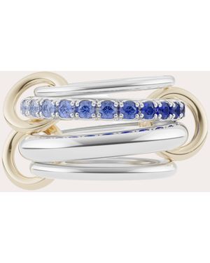 Spinelli Kilcollin Sapphire & 18K Two-Tone Janssen Ombré Ring - Blue