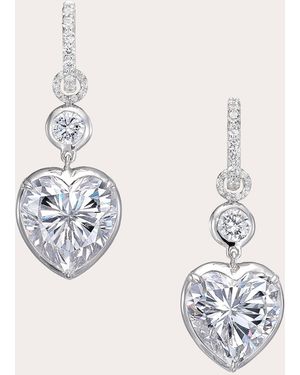 Anabela Chan Diamond Large Heart Hoop Earrings - Natural
