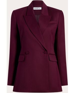 Argent Cooper Seasonless Wool Blazer - Purple