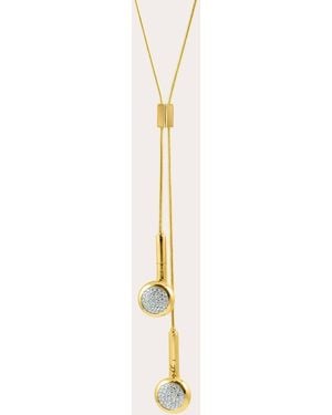 Elior Diamond & 18K Playtime Headphone Bolo Necklace - Natural