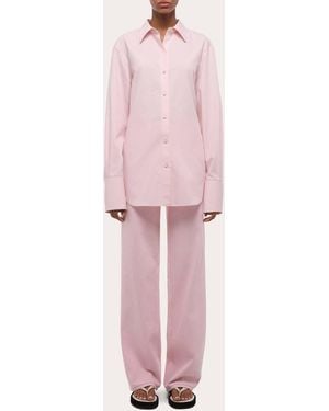 Helmut Lang Poplin Knot Shirt - Pink