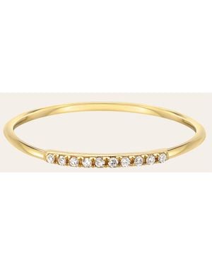 Zoe Lev Diamond & 14K Segment Ring - Natural
