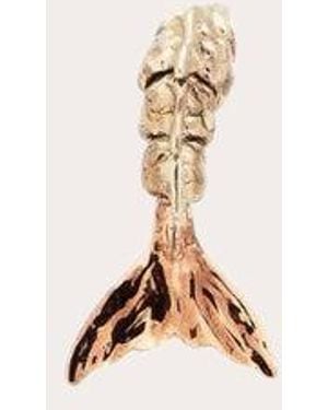 Bibi Van Der Velden 18K Rose & Mini Mermaid Stud Earring - Natural