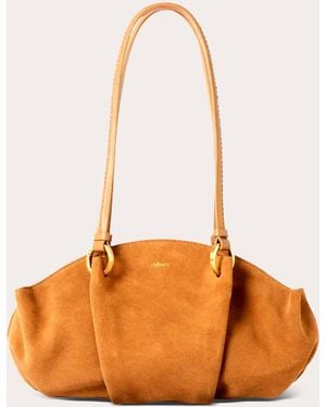 Esterah 07:07Pm Suede Baguette Bag - Orange