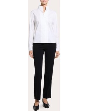 Theory Good Poplin Slim Tailored Shirt - White