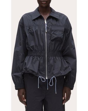 3.1 Phillip Lim Ripstop Shirred Drawstring Jacket - Blue