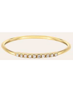 Zoe Lev Diamond & 14K Segment Ring - Natural