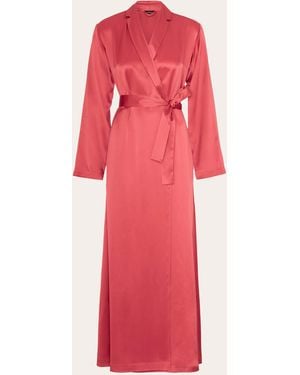 La Perla Long Silk Robe - Pink