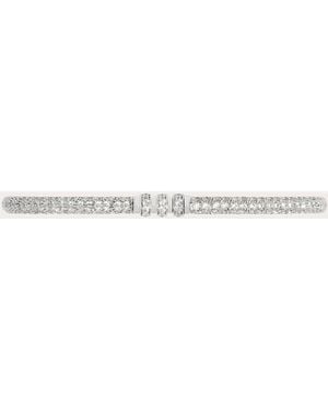 Statement Paris Diamond & 18K Reptile Bangle - Natural