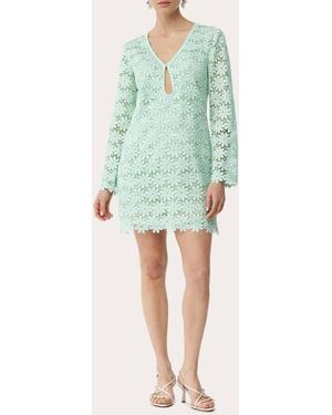 Waimari Seraphine Floral Sequin Lace Mini Dress - Green