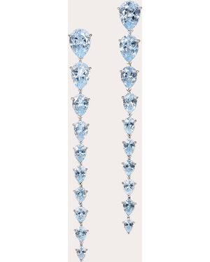 Anabela Chan Baby Aquamarine Nova Drop Earrings 14K - Blue