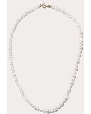 POPPY FINCH Freshwater Pearl Mixed Strand Necklace - Natural