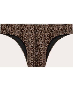 Verde Limon Tunas Leopard Bikini Bottoms - Natural