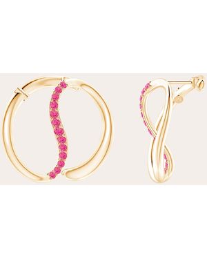 Natori Sapphire & 14K Yin Yang Shangri-La Earrings - Natural