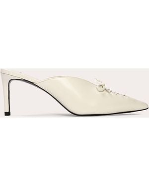 Black Suede Studio Hailey 65 Lace-Up Leather Sandal - Natural