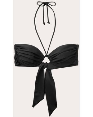 Seaquelle Swim Billow Underwire Balconette Bikini Top - Black