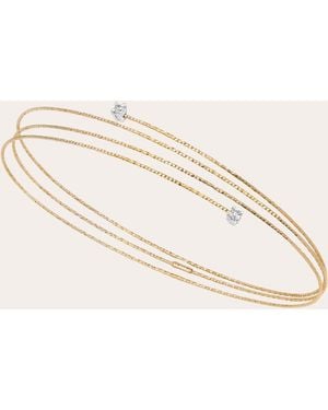 Ritique Diamond & 18K Wire Petite Bracelet - Natural