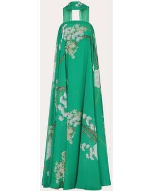 Aguaclara Jade Scarf Strapless Maxi Dress - Green