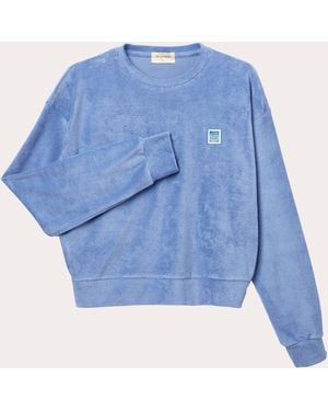 Seaquelle Swim Terry Crewneck Sweatshirt - Blue