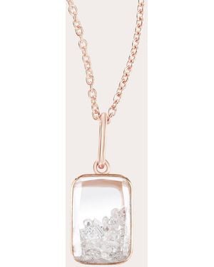 Moritz Glik Diamond Petite Ten Fourteen Shaker Pendant Necklace - Natural