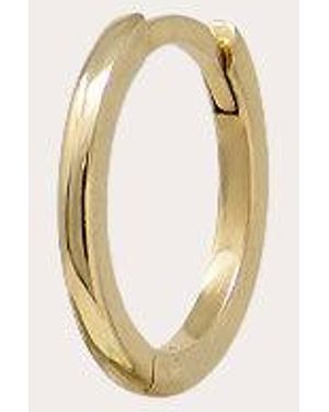 Anzie 14K Classique Thin Huggie Earring - Metallic