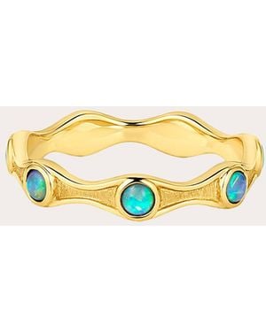 Jennifer DeMoro Opal & 18K So Wavy Ring - Metallic