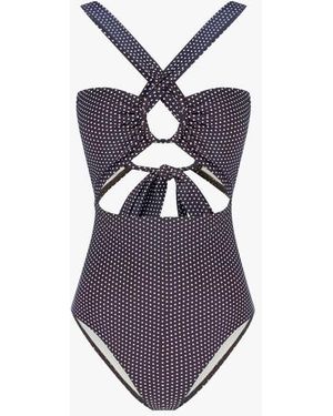 Peony September Cut-Out One Piece Elastane/Polyamide - Blue